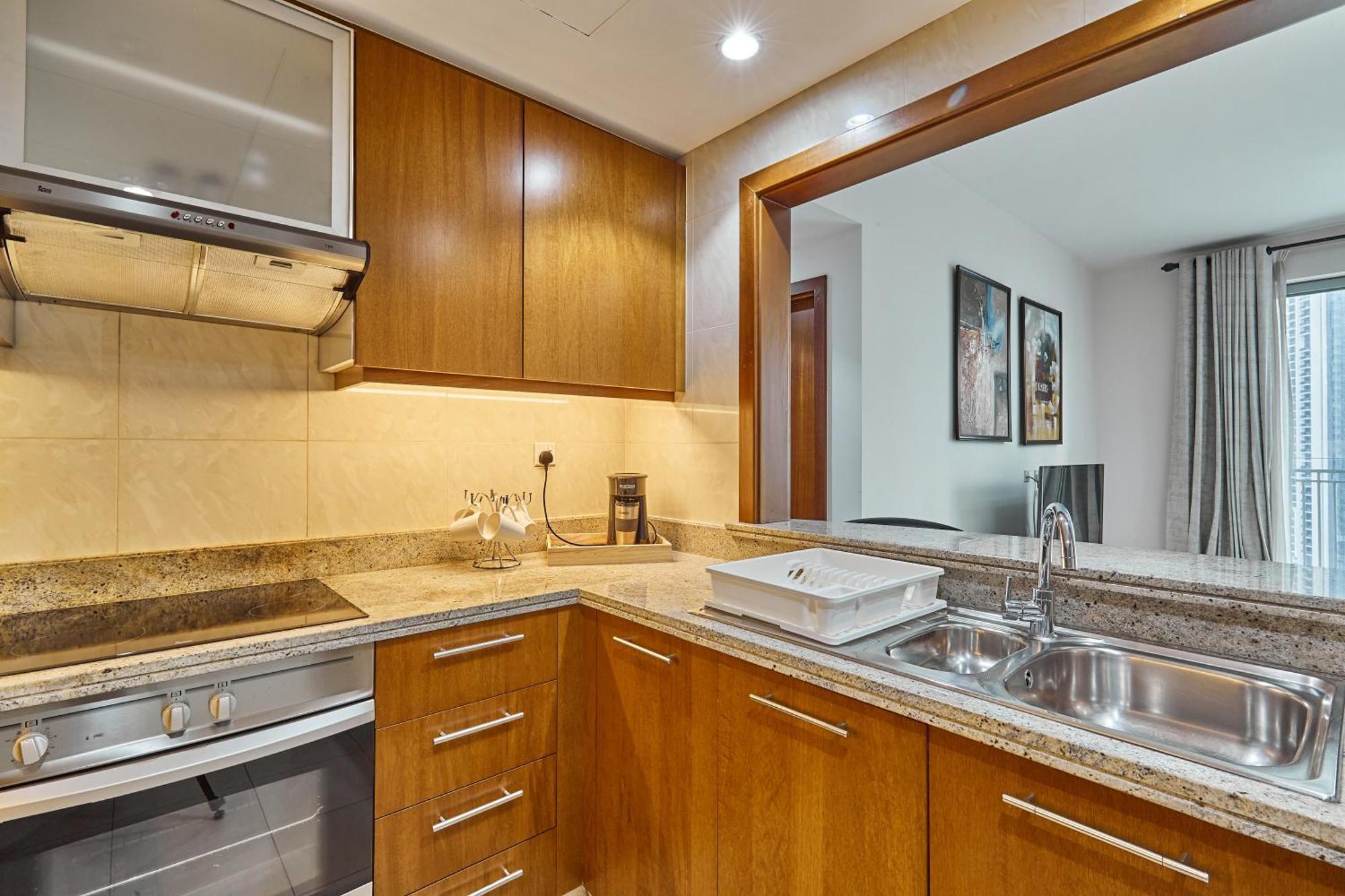 Shukran Homes Lux 1Br With Fountains View Dubai Eksteriør billede